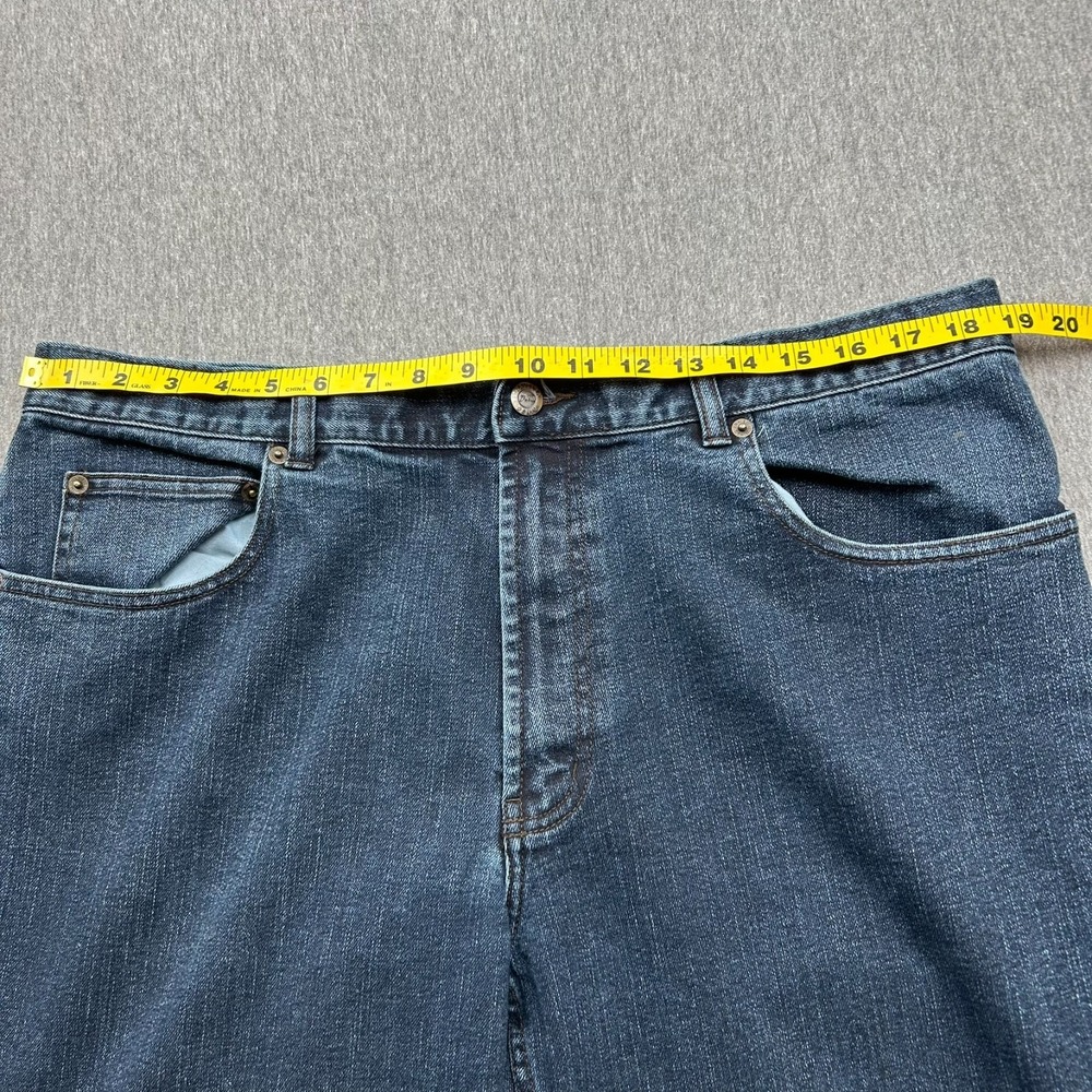 Jos A Bank Traveler Denim Jeans Tailored Fit Mens 38x29 Blue Pants *STAINS* - Picture 10 of 16